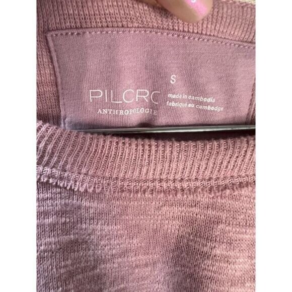 Anthropologie Pink Ruffle Pullover‎ Sweater Small - Picture 3 of 5